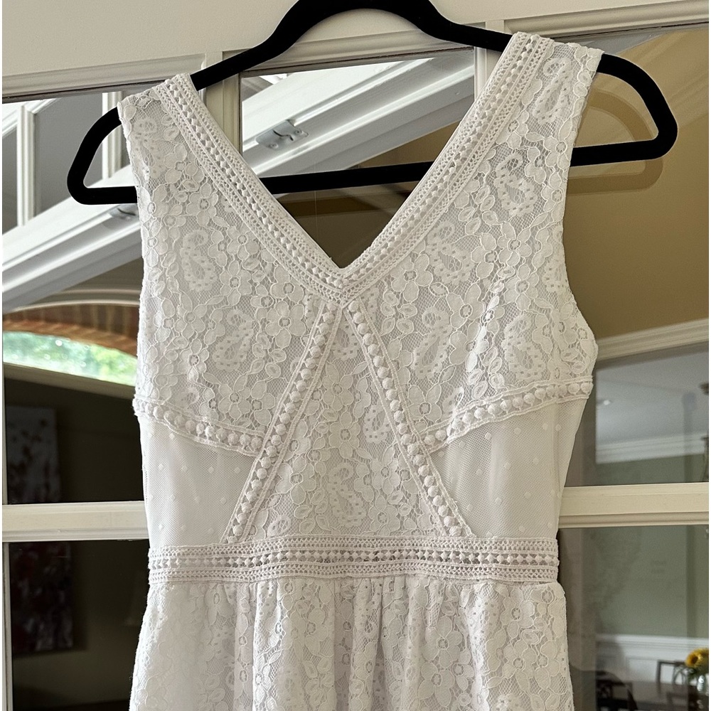 Mi ami white lace xs dress from Franchesca’s; lined; worn once